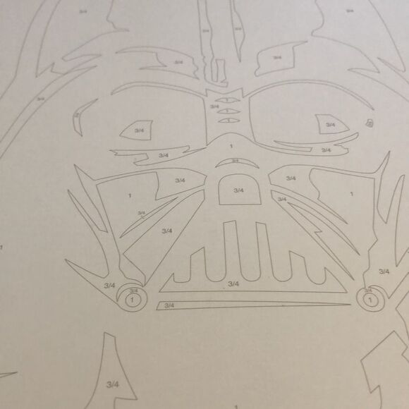 Darth Vader Star Wars Paint by Number Kit 9" x 12", - Picture 6 of 7